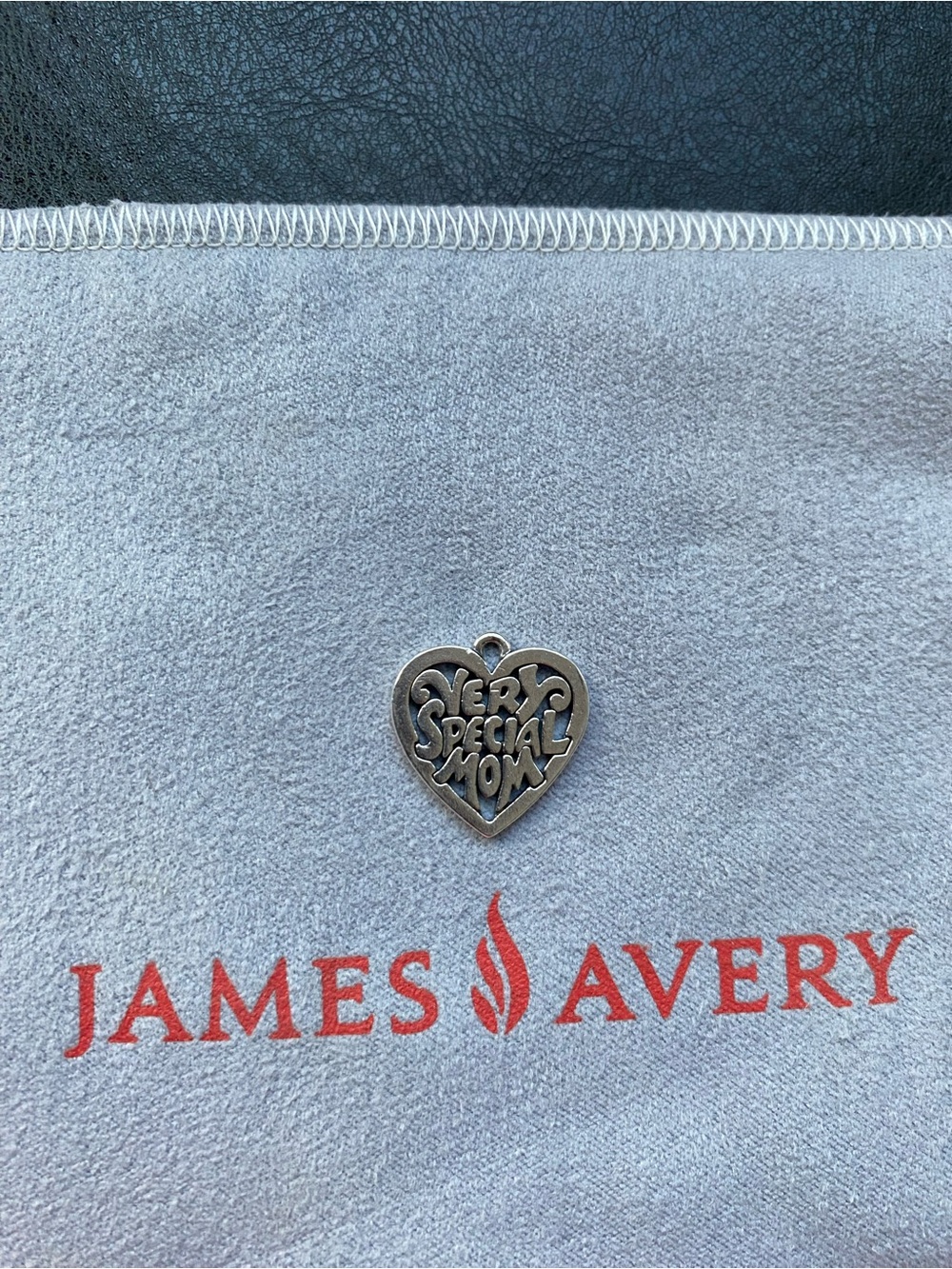 James Avery Silver 'Very Special Mom' Heart Charm